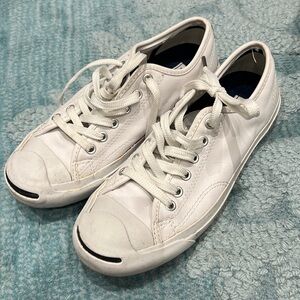 Jack Purcell x Converse white leather sneakers
